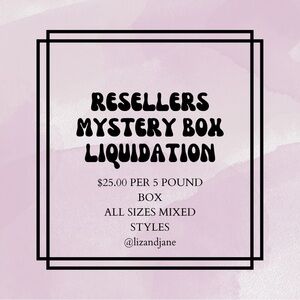 Resellers!!  Mystery Box Liquidation! 5 pound clothing box!